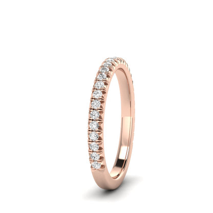 The Petite Modern French Cut Diamond Band