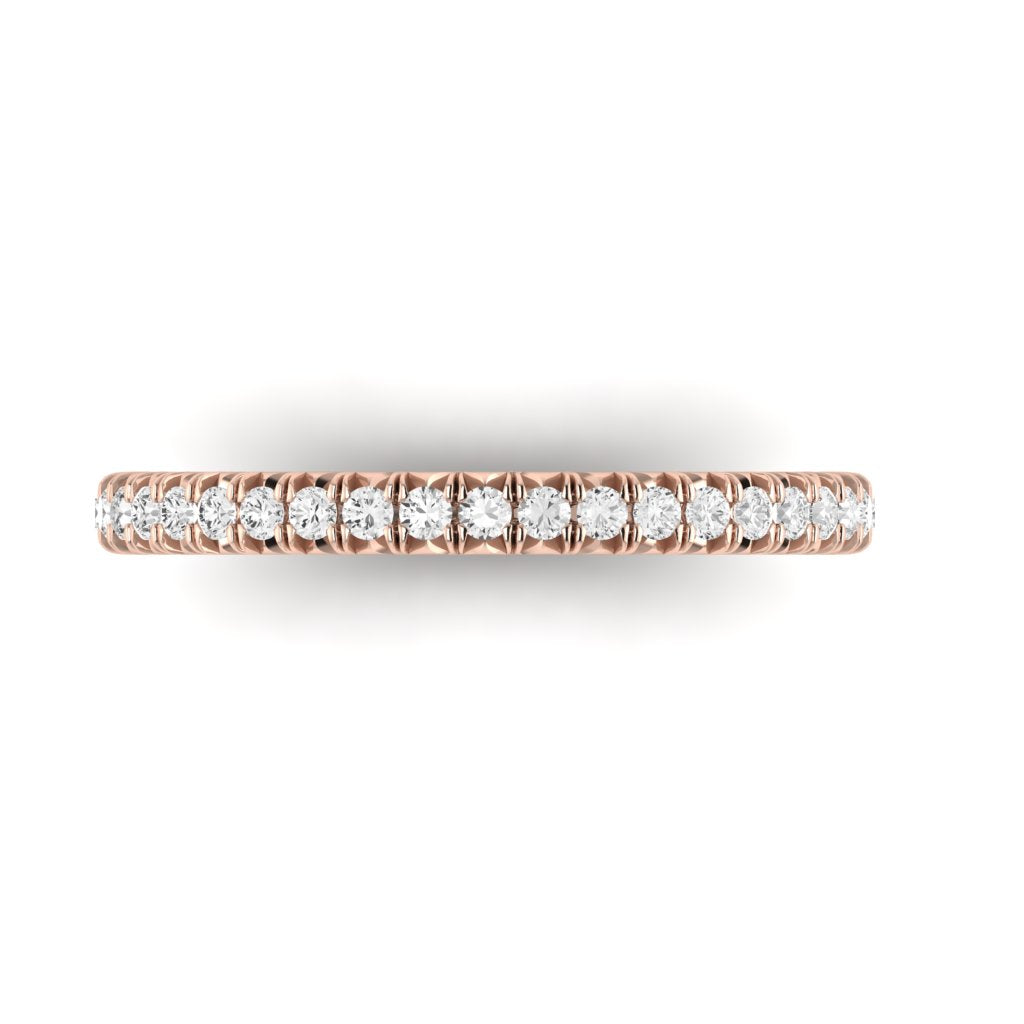 The Petite Modern French Cut Diamond Band