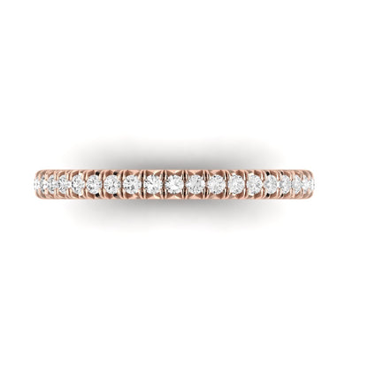 The Petite Modern French Cut Diamond Band