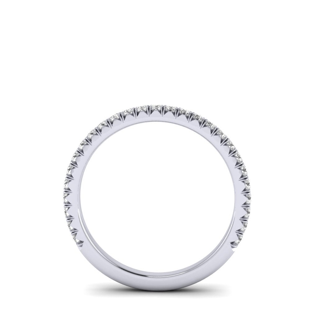 The Petite Modern French Cut Diamond Band