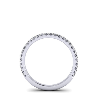 The Petite Modern French Cut Diamond Band