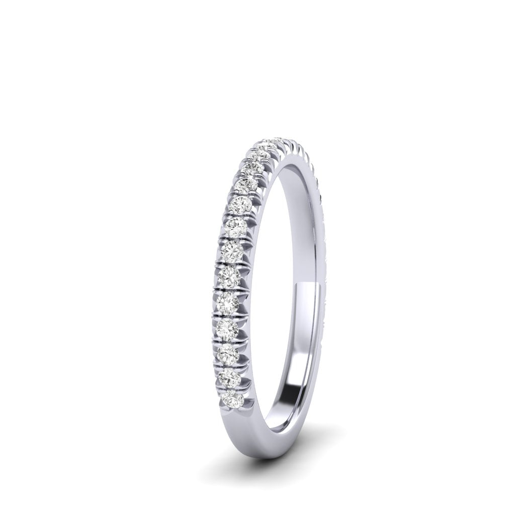 The Petite Modern French Cut Diamond Band
