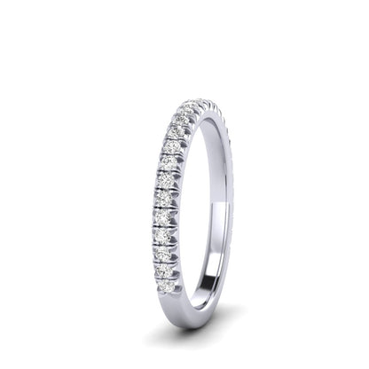 The Petite Modern French Cut Diamond Band