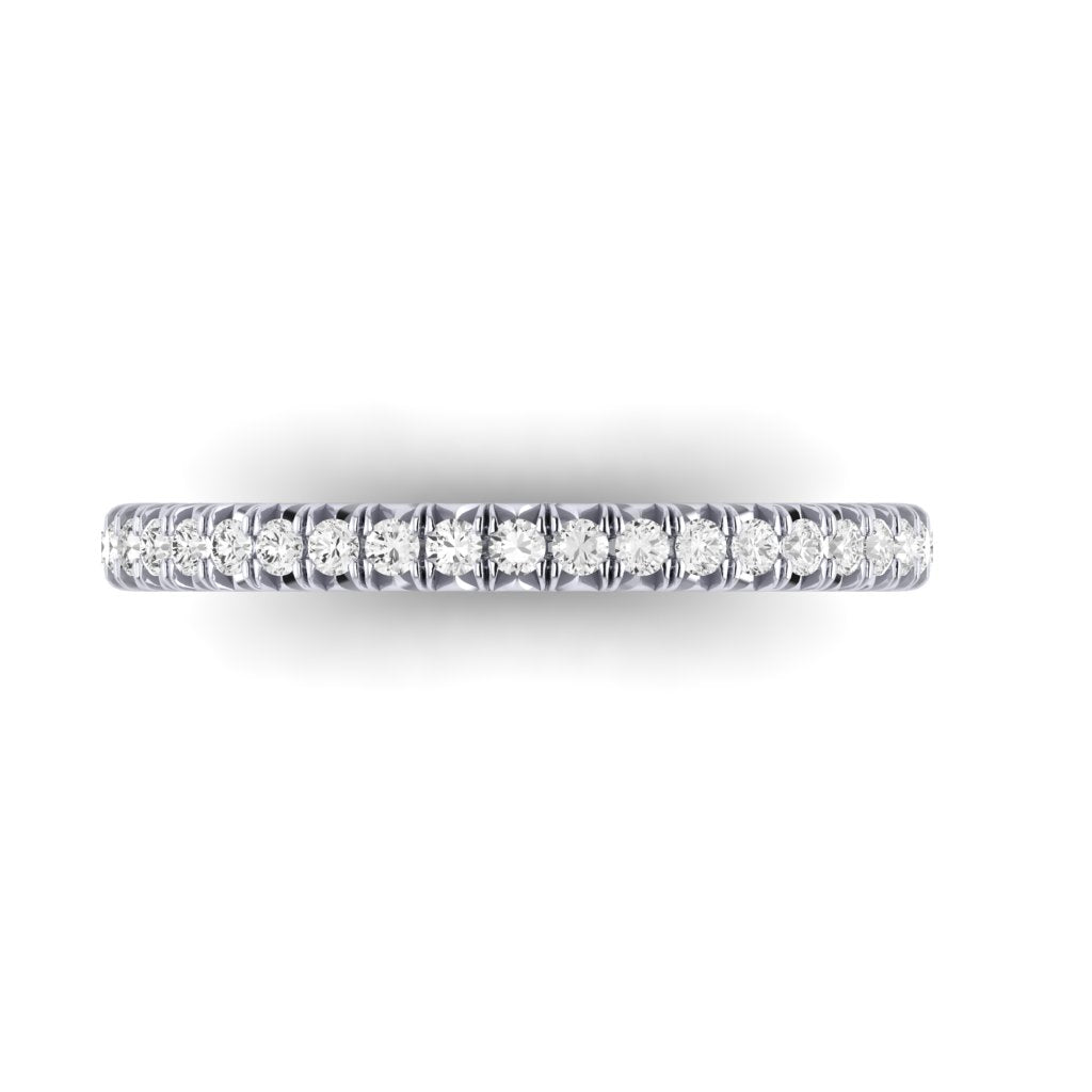 The Petite Modern French Cut Diamond Band