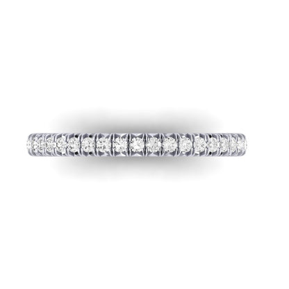 The Petite Modern French Cut Diamond Band
