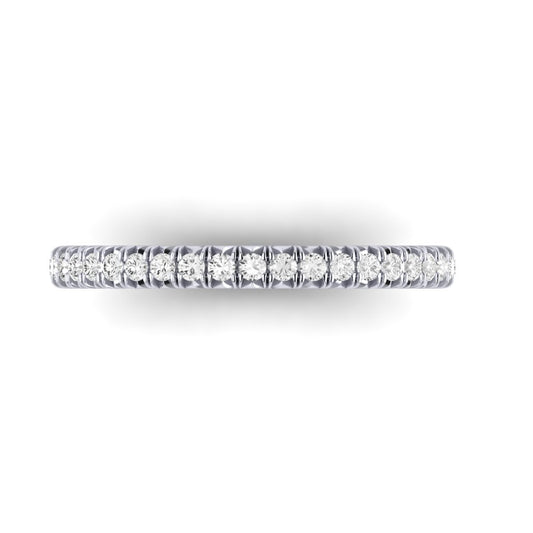The Petite Modern French Cut Diamond Band