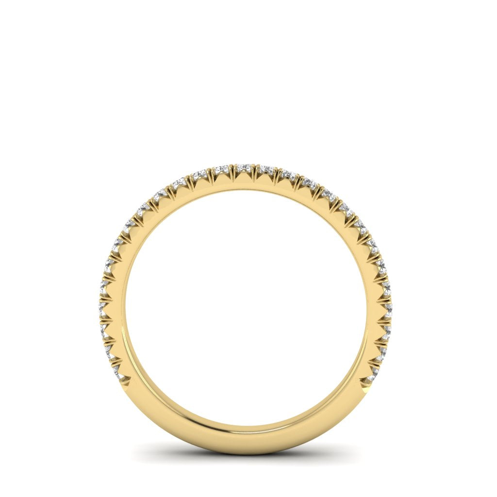 The Petite Modern French Cut Diamond Band
