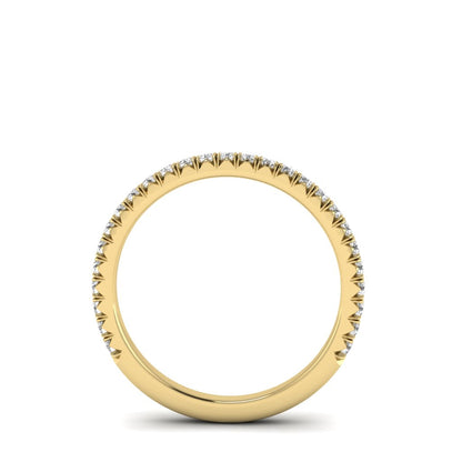 The Petite Modern French Cut Diamond Band