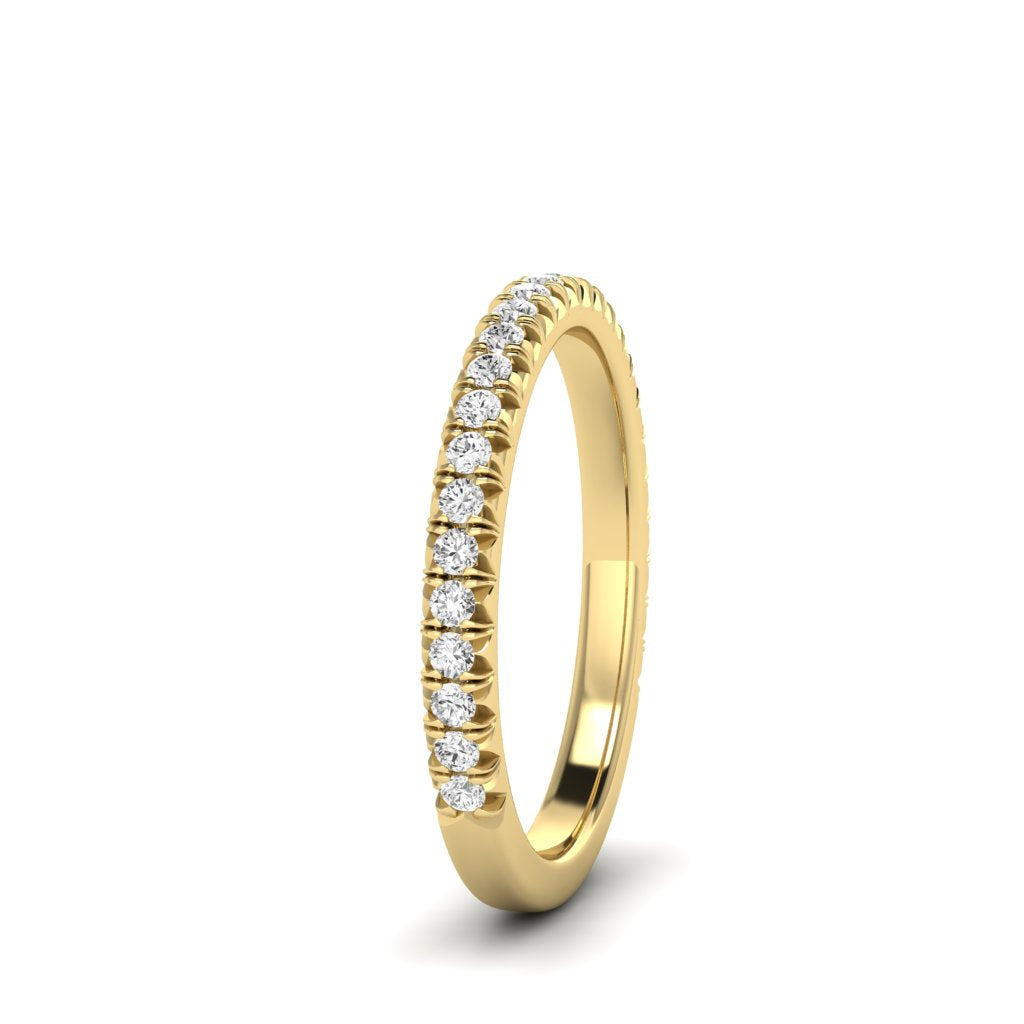 The Petite Modern French Cut Diamond Band