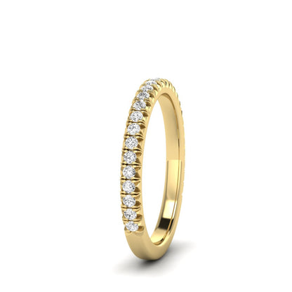 The Petite Modern French Cut Diamond Band