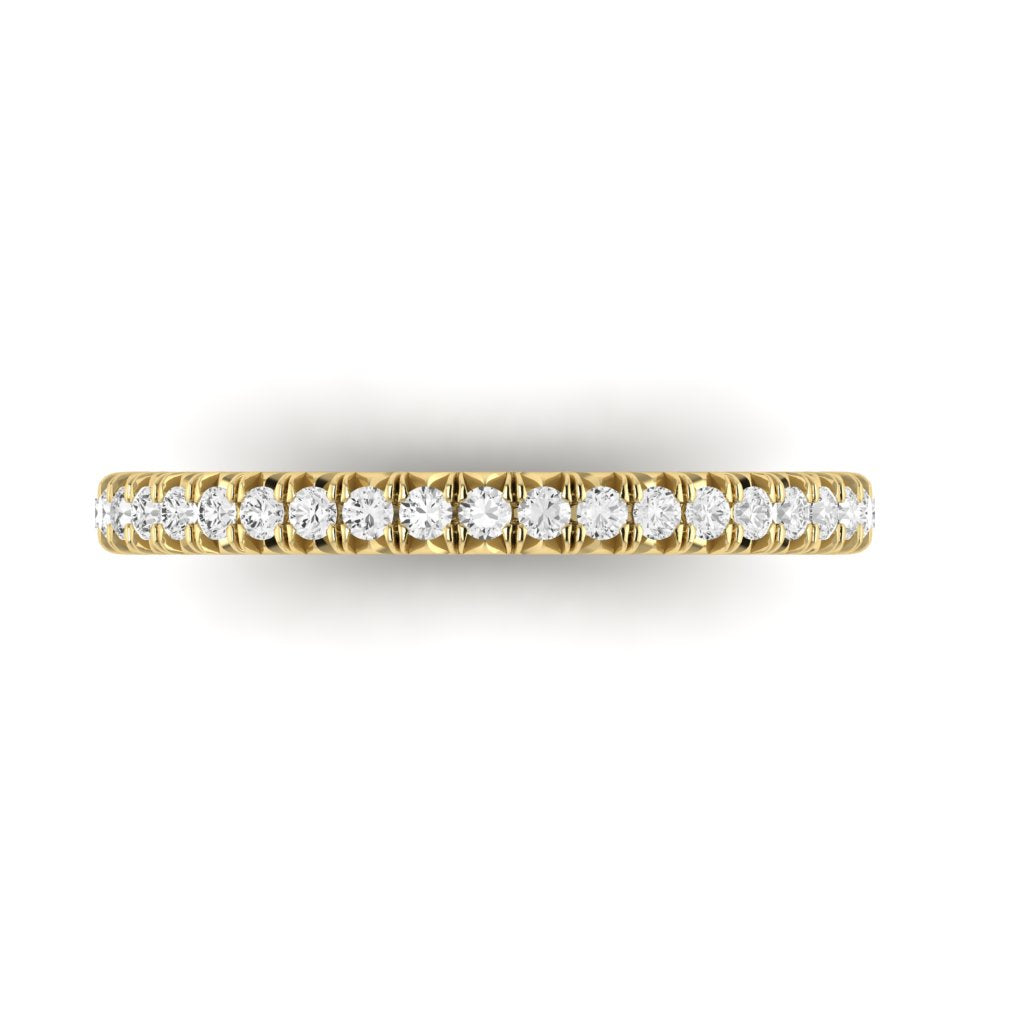 The Petite Modern French Cut Diamond Band
