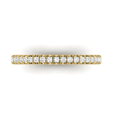 The Petite Modern French Cut Diamond Band