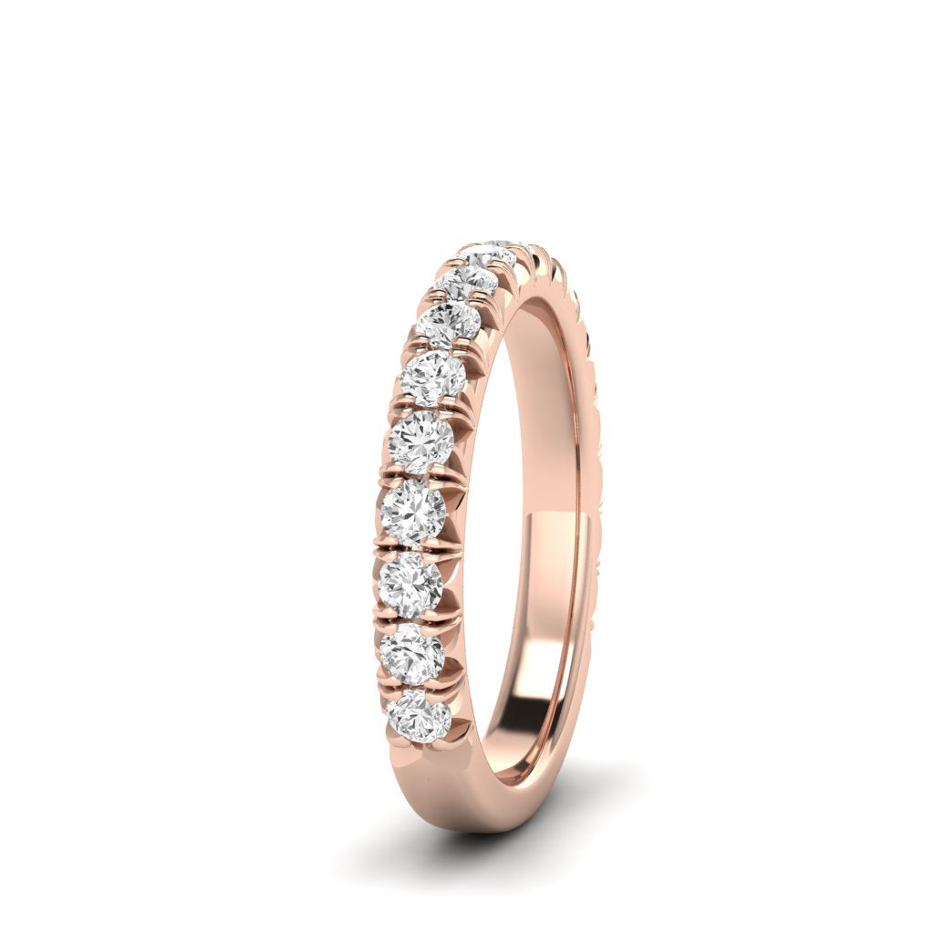 The Modern French Cut Diamond Band