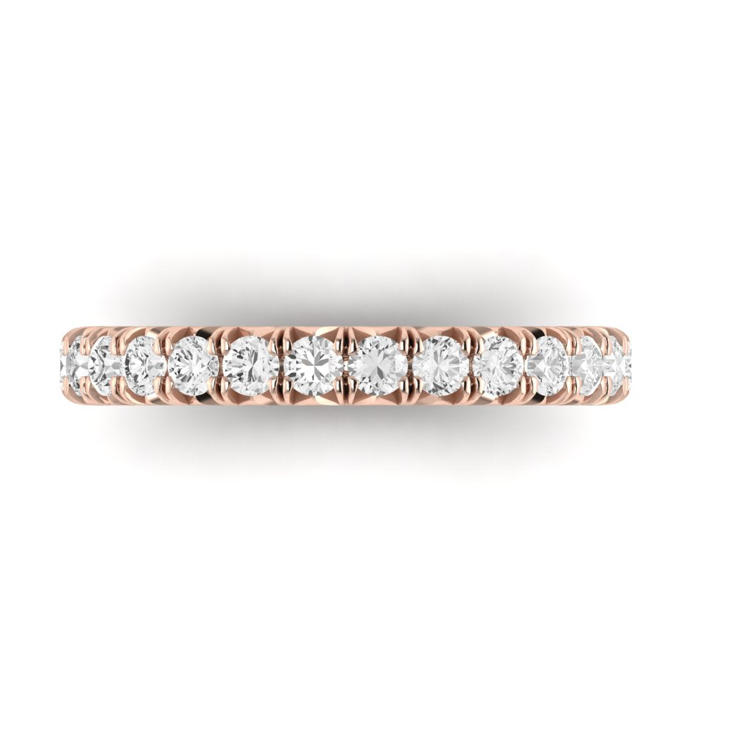 The Modern French Cut Diamond Band