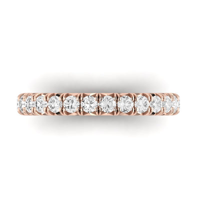 The Modern French Cut Diamond Band
