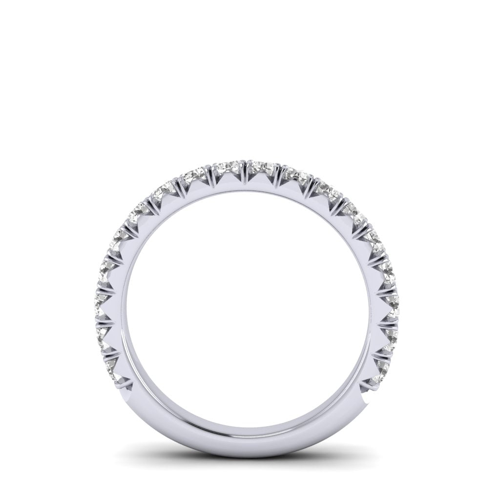 The Modern French Cut Diamond Band