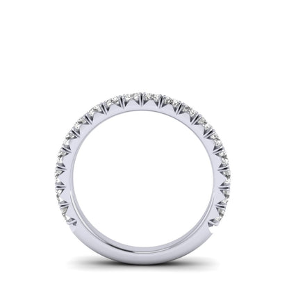 The Modern French Cut Diamond Band