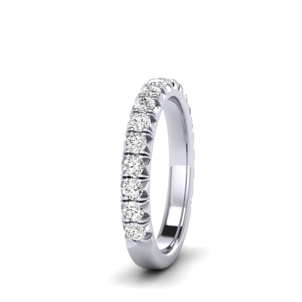 The Modern French Cut Diamond Band