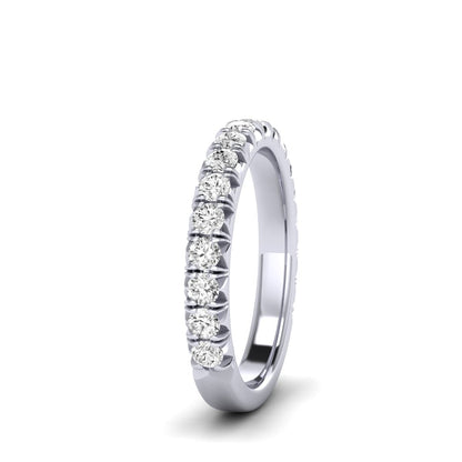The Modern French Cut Diamond Band