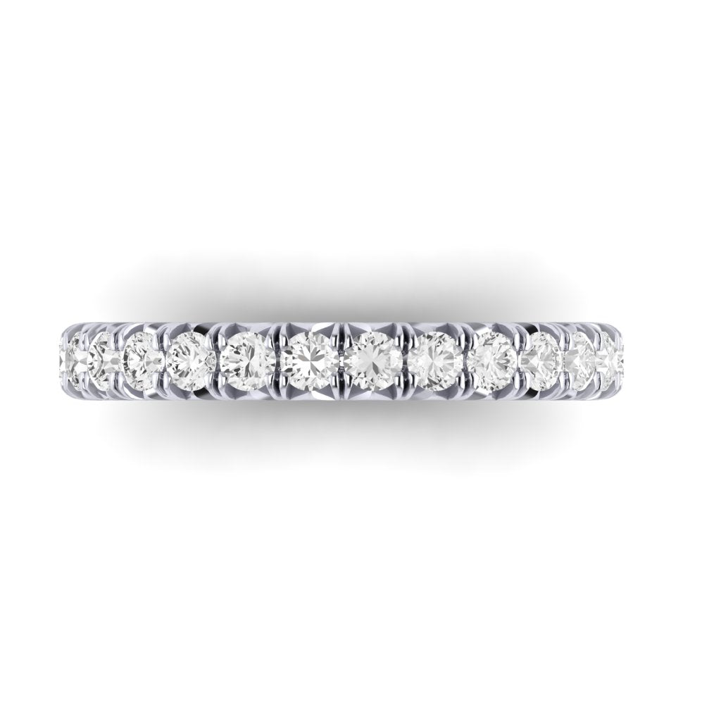 The Modern French Cut Diamond Band