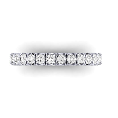 The Modern French Cut Diamond Band