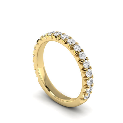 The Modern French Cut Diamond Band