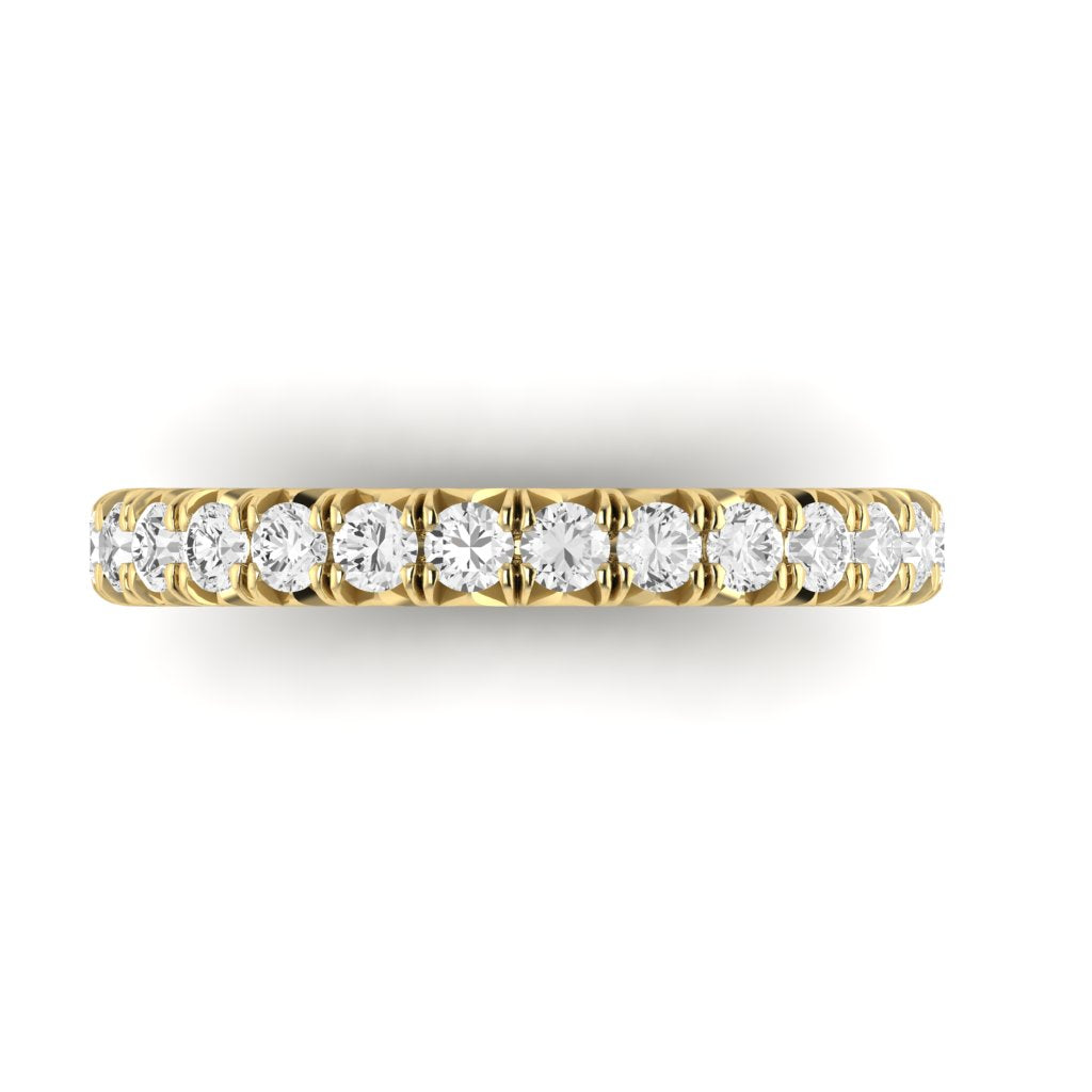 The Modern French Cut Diamond Band