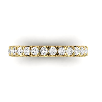 The Modern French Cut Diamond Band
