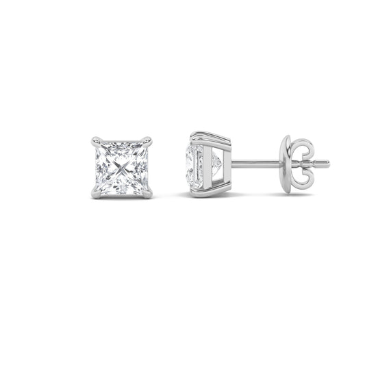 Classic Diamond Studs - Princess Cut