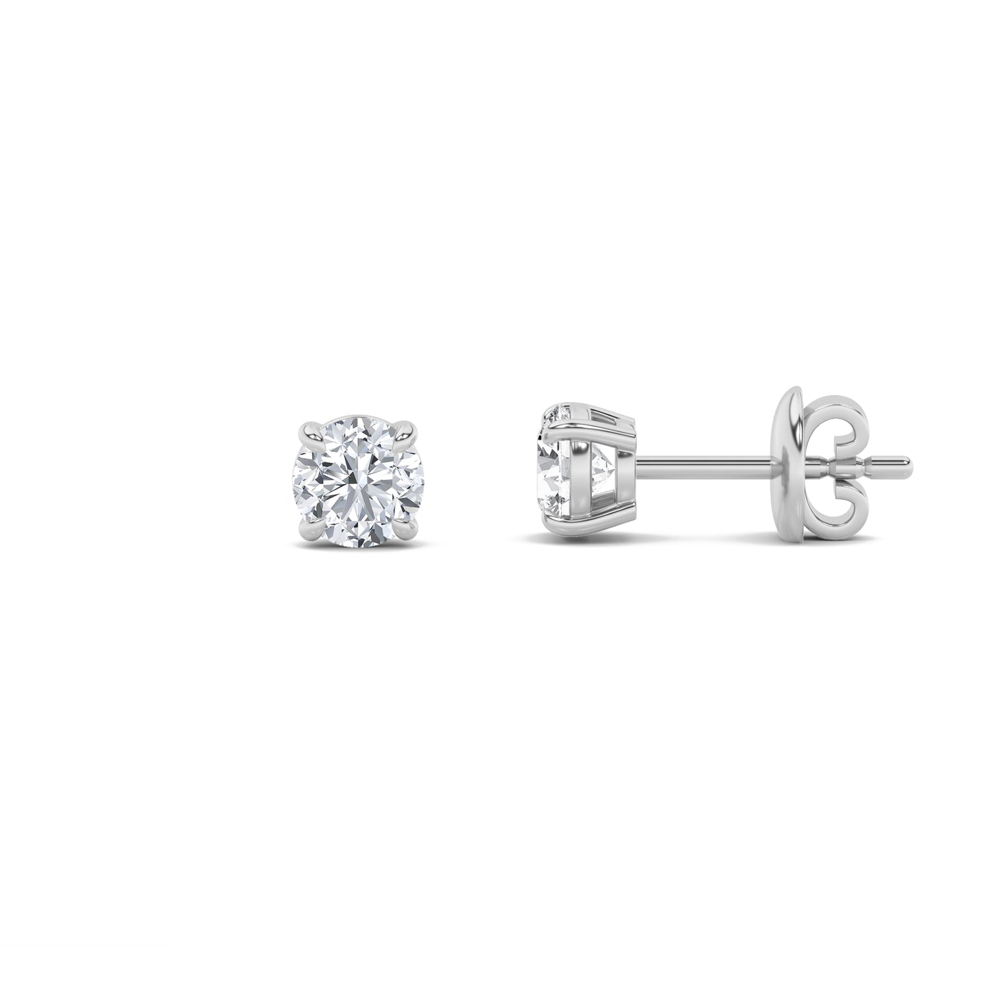 Classic Diamond Studs - Round