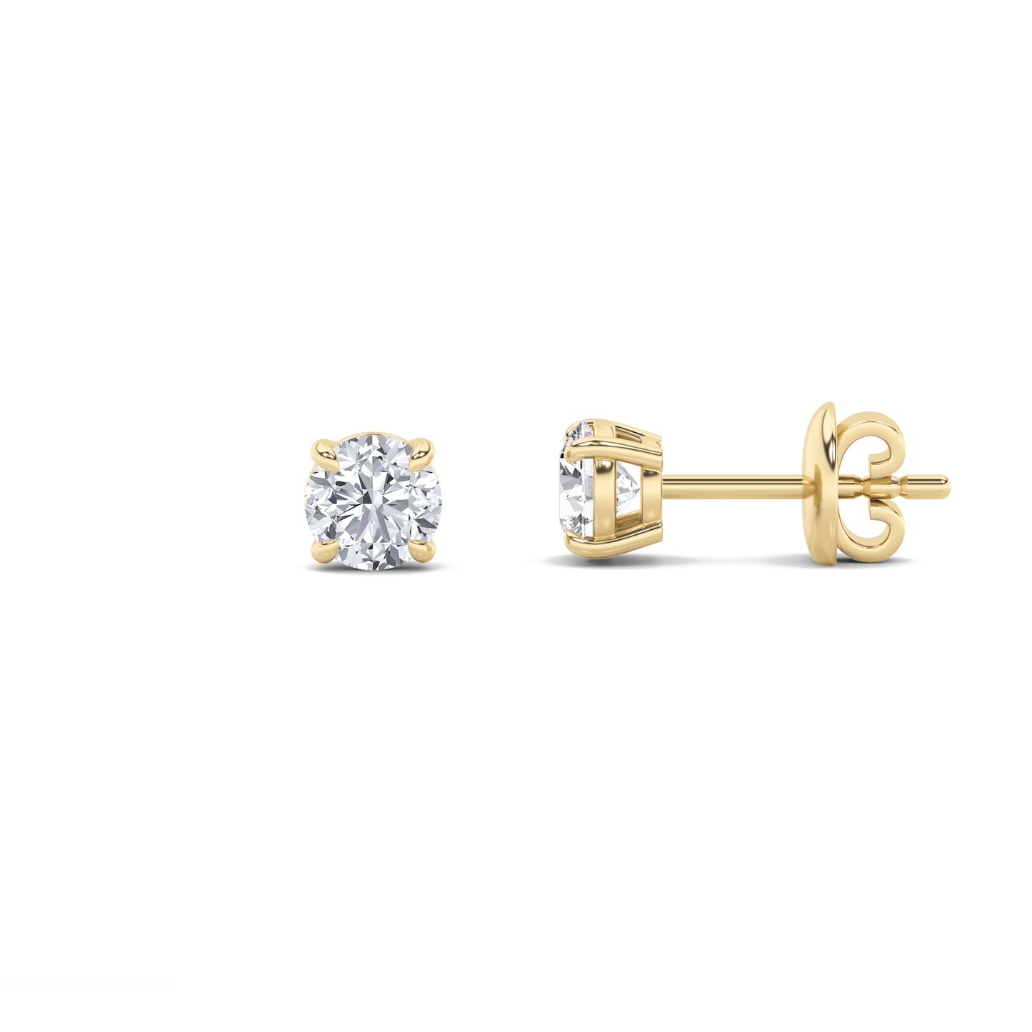 Classic Diamond Studs - Round