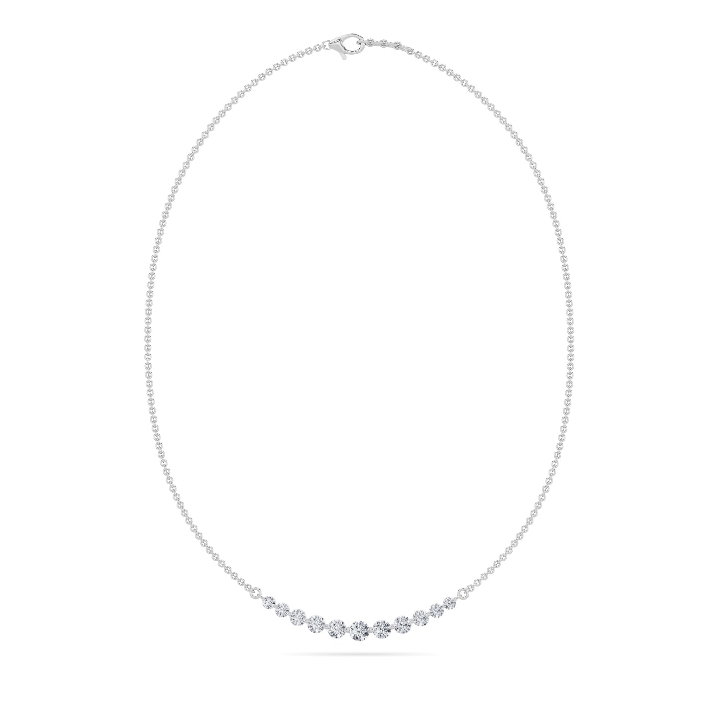 Simply Elegant Graduated Diamond Necklace