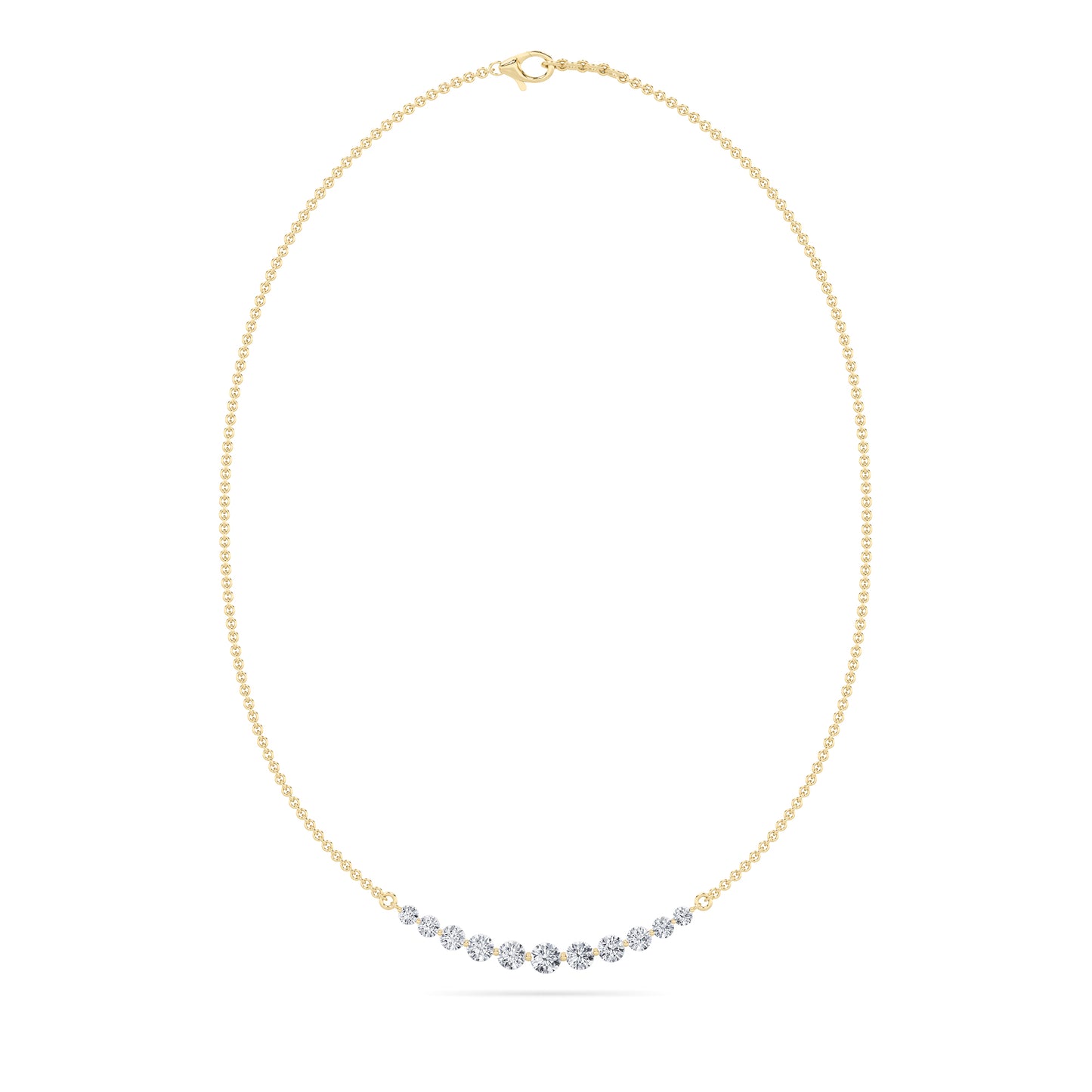 Simply Elegant Graduated Diamond Necklace