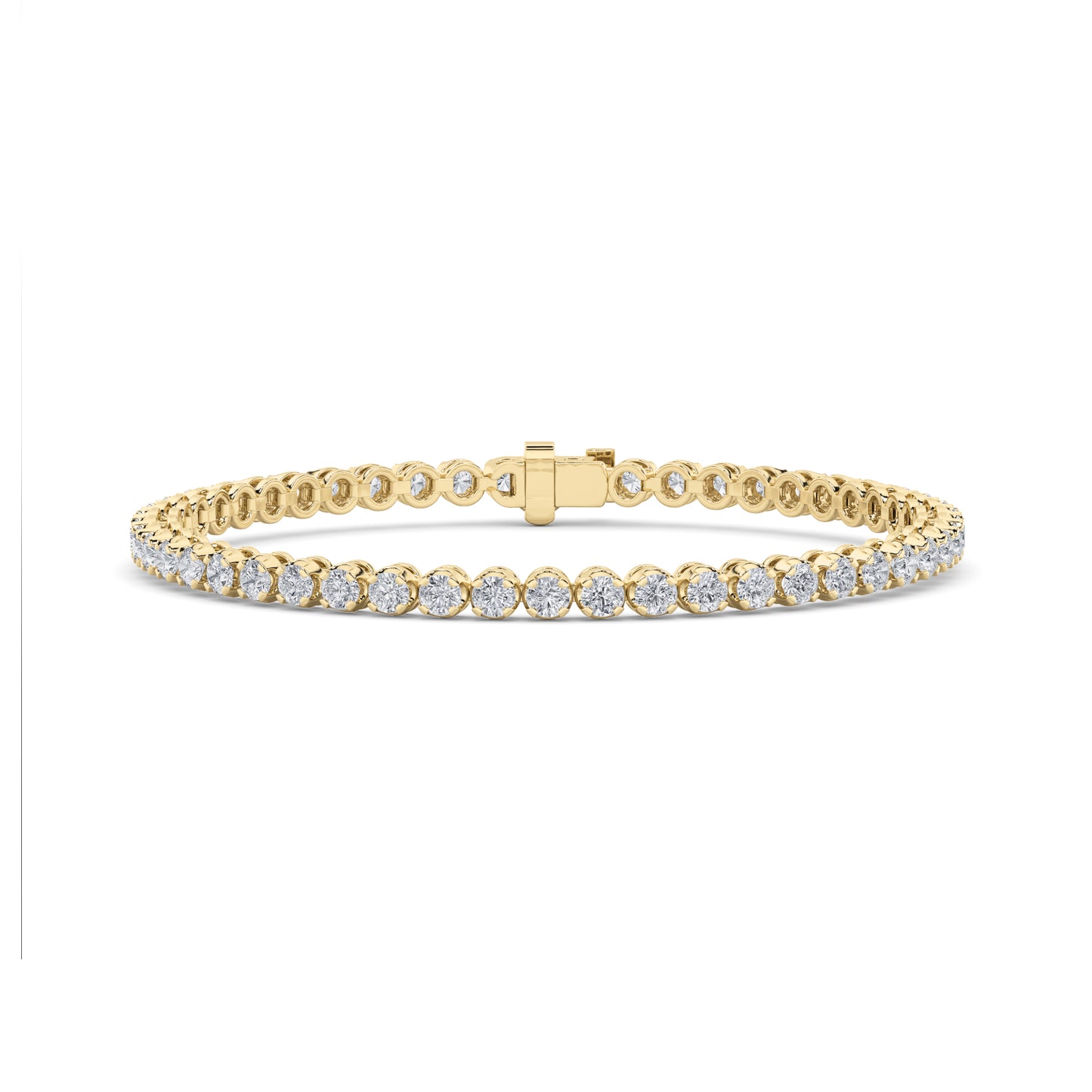 Modern Semi Bezel Diamond Bracelet