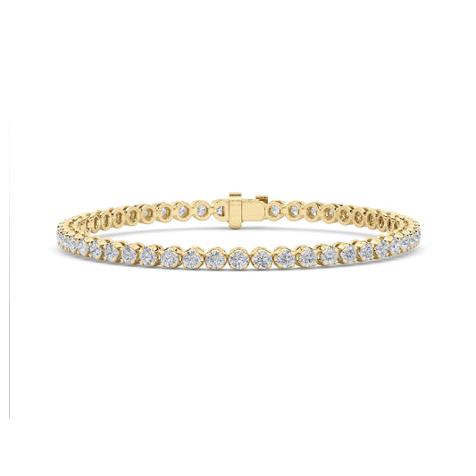 Modern Semi Bezel Diamond Bracelet