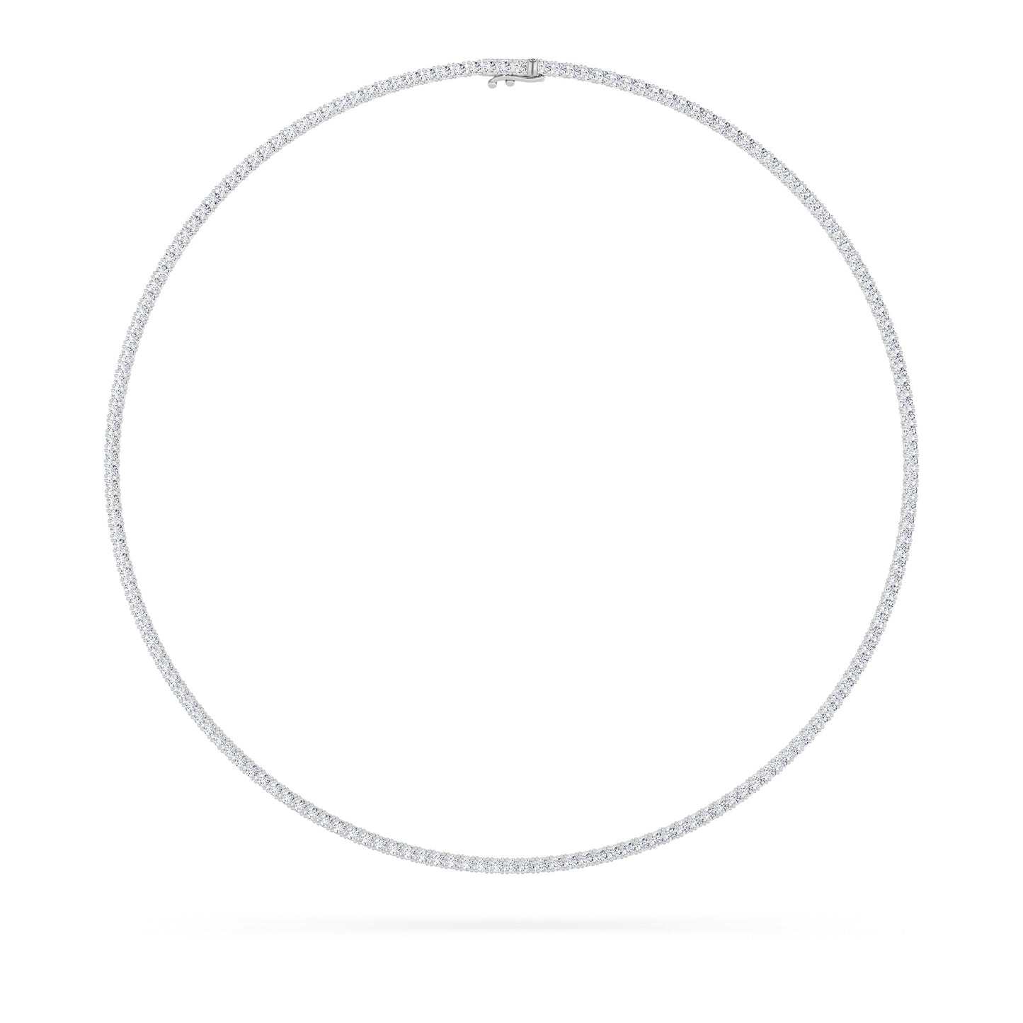Round Timeless Tennis Necklace