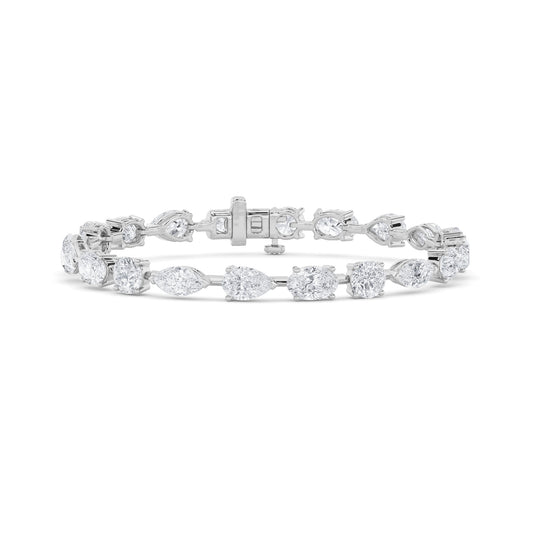 Mixed Fancy Cut Diamond Tennis Bracelet