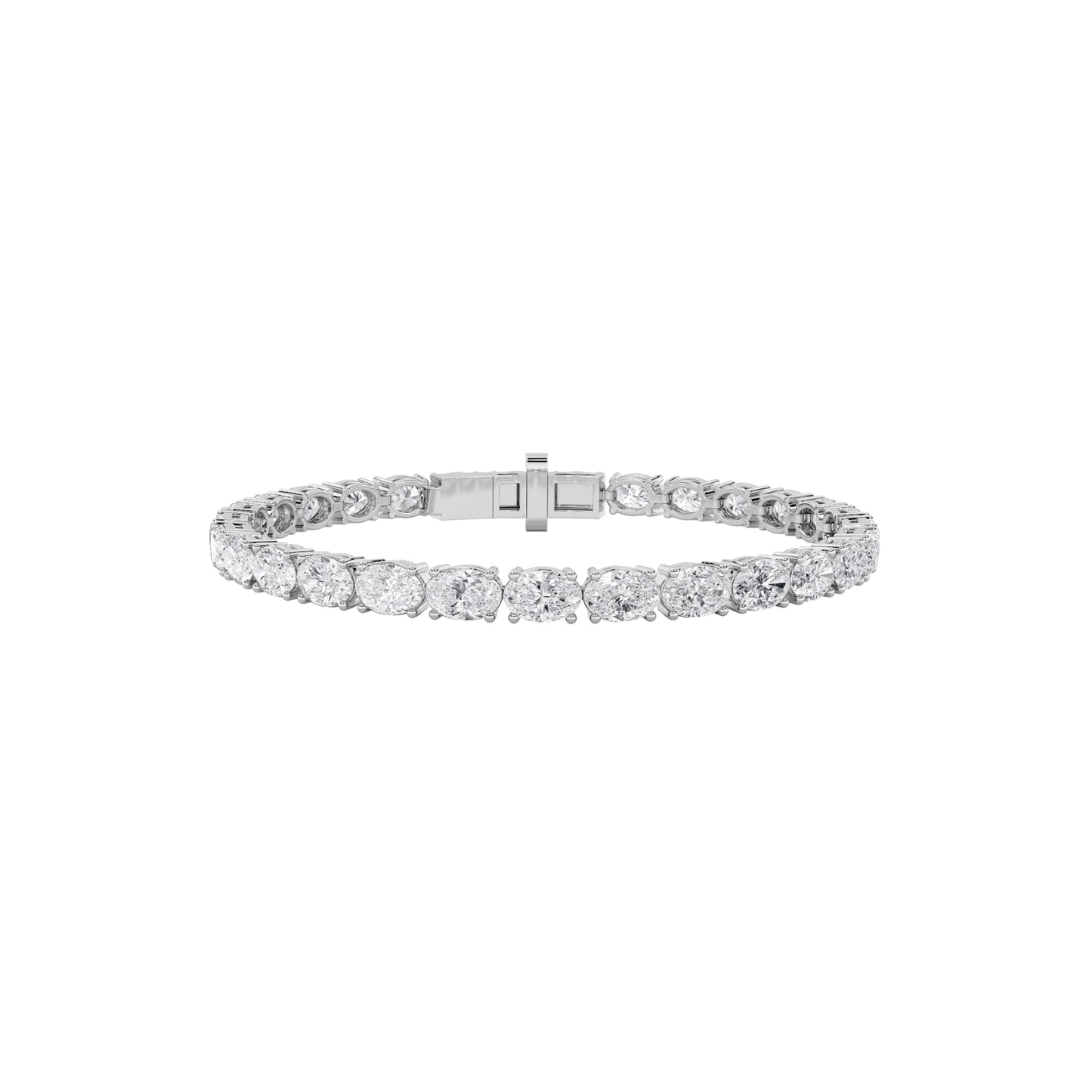 Timeless Diamond Tennis Bracelet - Oval Cut (East-West)