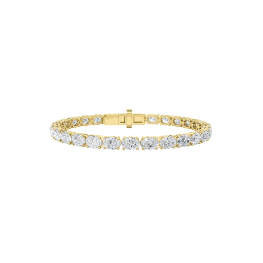 Timeless Diamond Tennis Bracelet - Oval Cut (East-West)