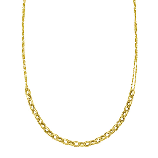 Adjustable Rolo Link Necklace