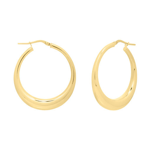 Oval Electroform Hoops