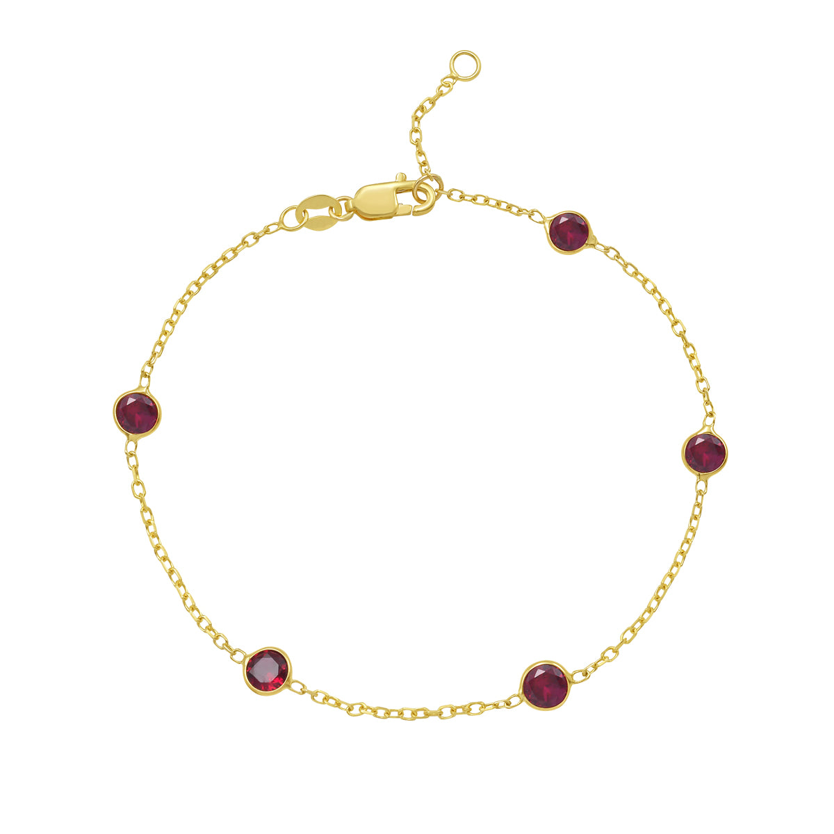 Birthstone Station Bracelet
