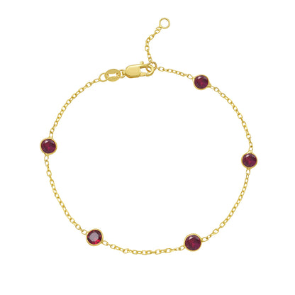 Birthstone Station Bracelet