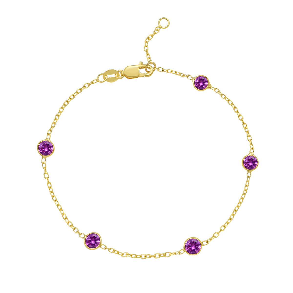 Birthstone Station Bracelet