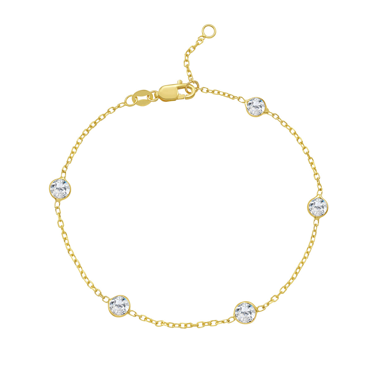 Birthstone Station Bracelet