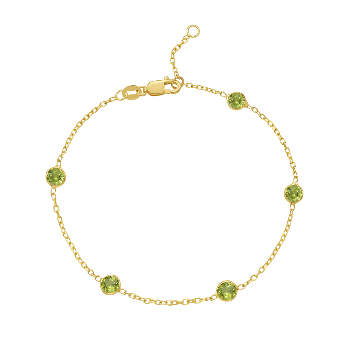 Birthstone Station Bracelet