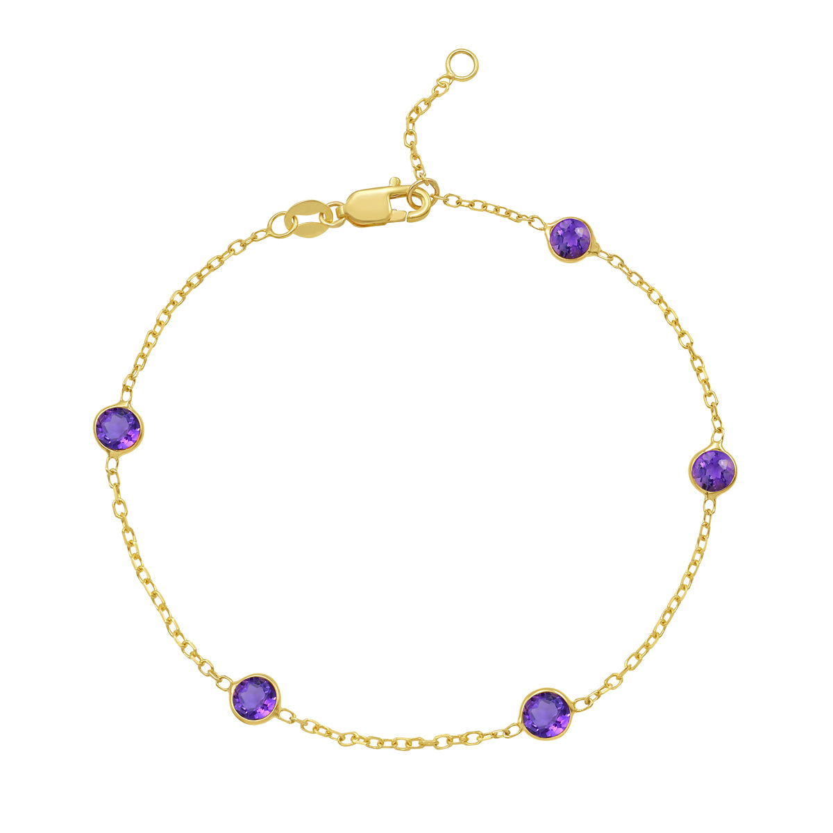 Birthstone Station Bracelet