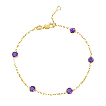 Birthstone Station Bracelet