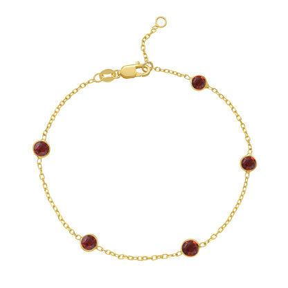 Birthstone Station Bracelet