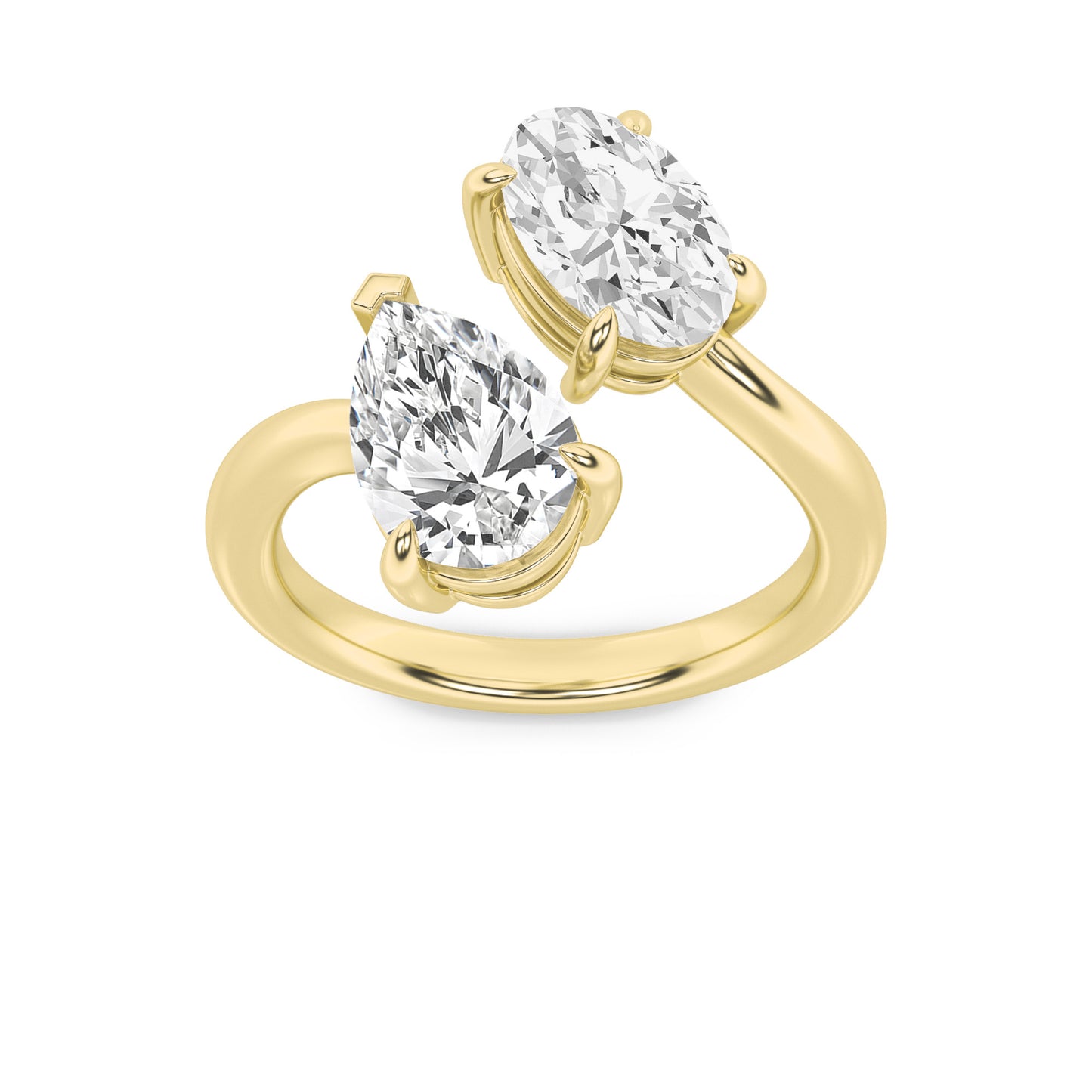 The Pear and Oval Toi et Moi Diamond Ring